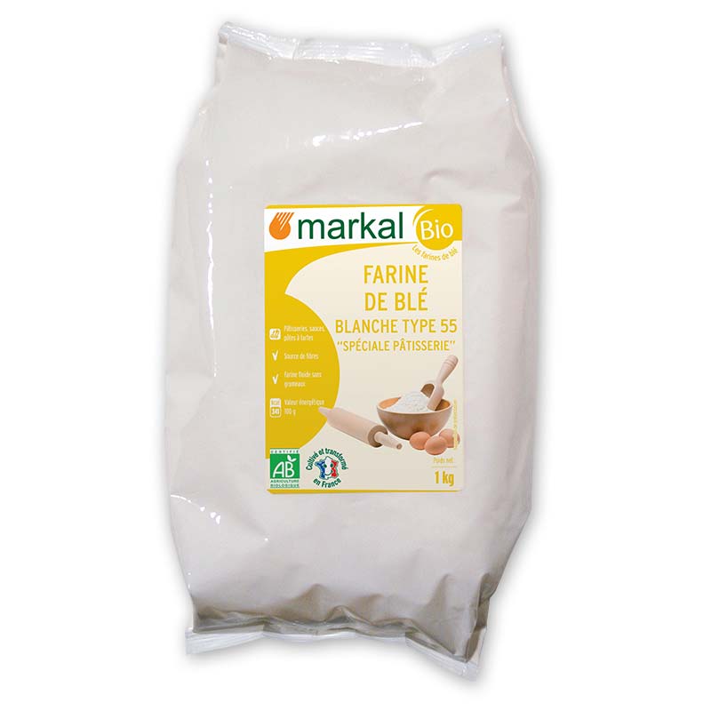 Bột Mì trắng hữu cơ đa dụng T55 Markal 1kg