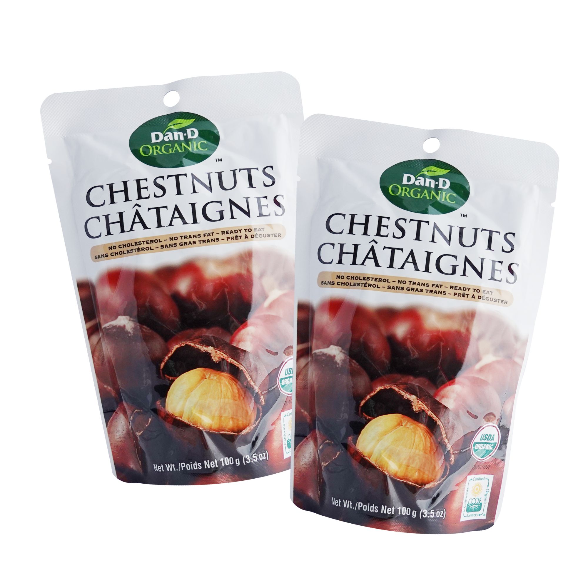 [HCM] Hạt dẻ hấp chesnut organic 100GR DAN.D PAK hấp sẳn ăn liền