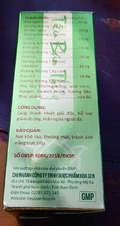 [HCM]Tiêu ban thủy giải độc tiêu ban
