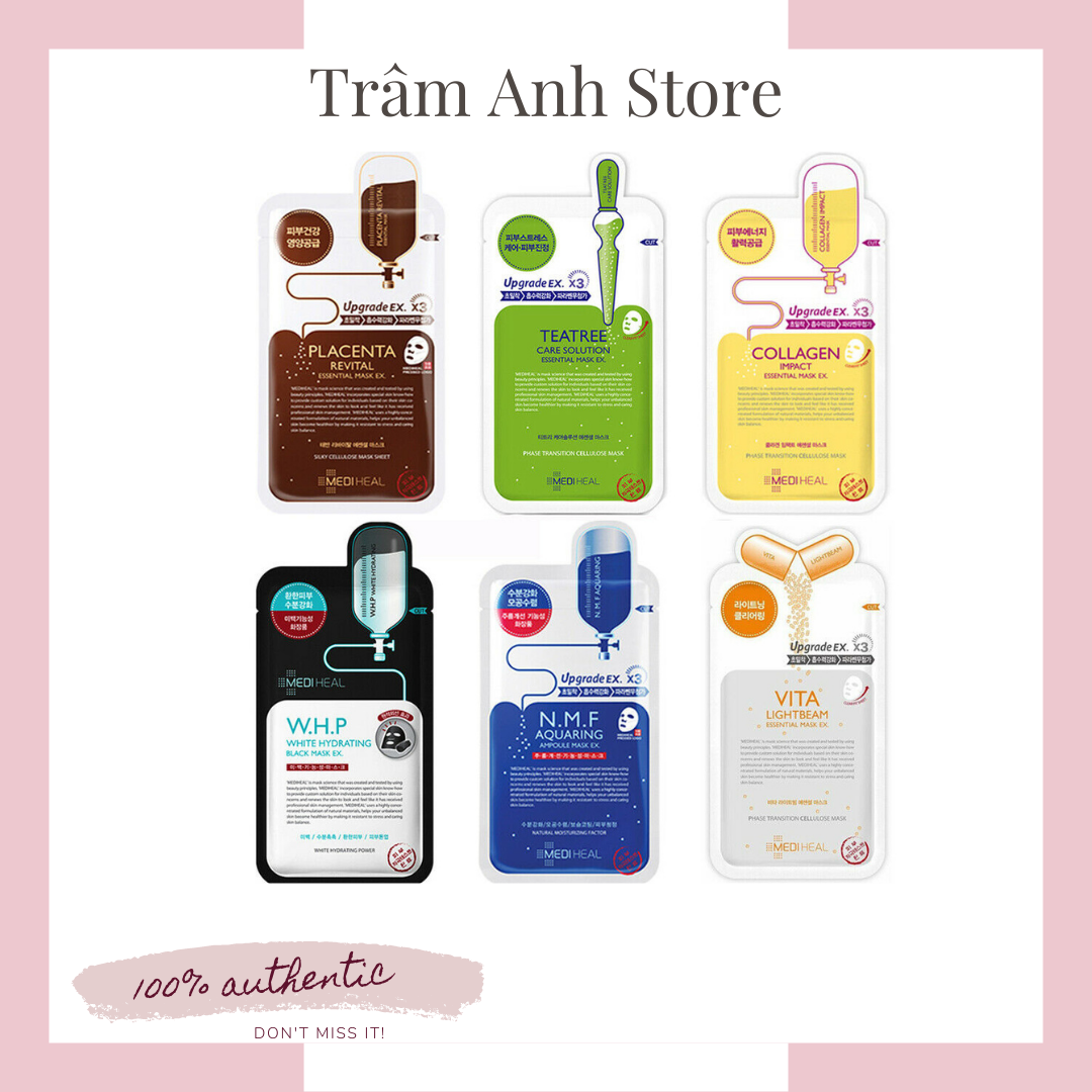(ĐỦ BIILL) MẶT NẠ MEDIHEAL 4 MÀU