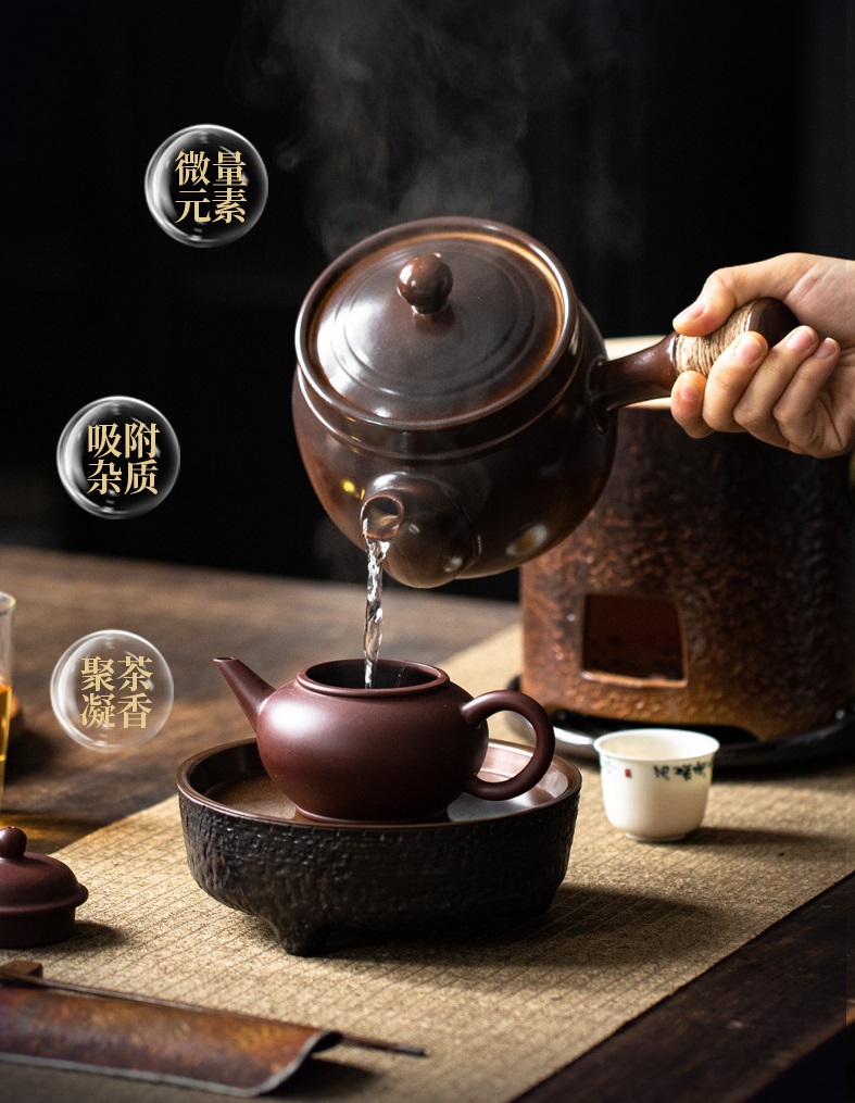 Ấm, Bếp Bằng Sứ Dùng Đun Nước Pha Trà