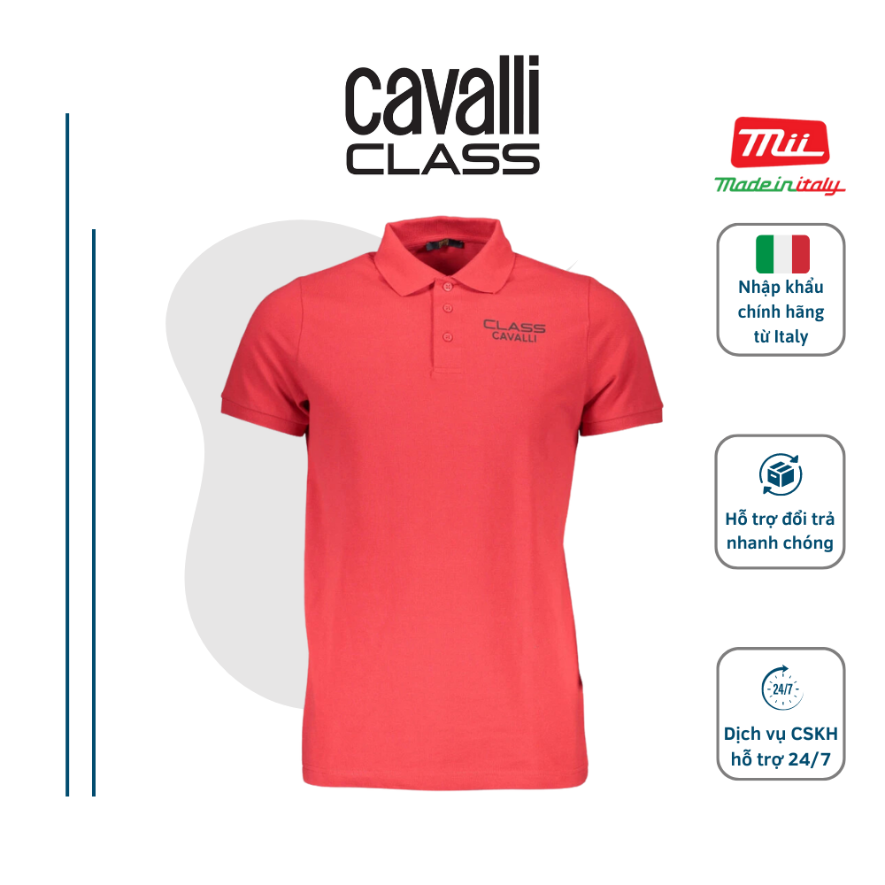 Polo shirt male Cavalli class short-sleeved, shirt turtleneck turn-cotton high-grade imported genuine Italy - PVN49