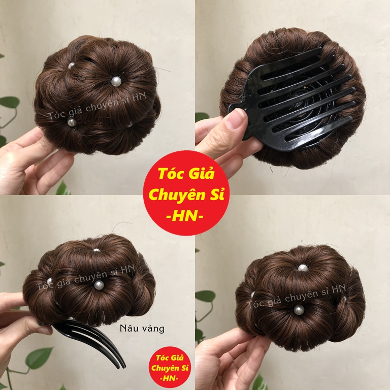 [ĐỘC QUYỀN] Đính ngọc búi hoa kẹp xước phu nhân