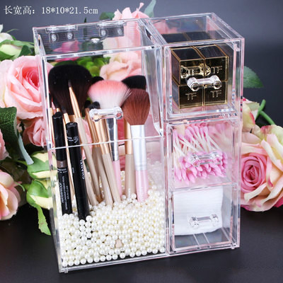[ Có sẵn] Hộp đựng cọ size lớn kèm 3 ngăn nhỏ