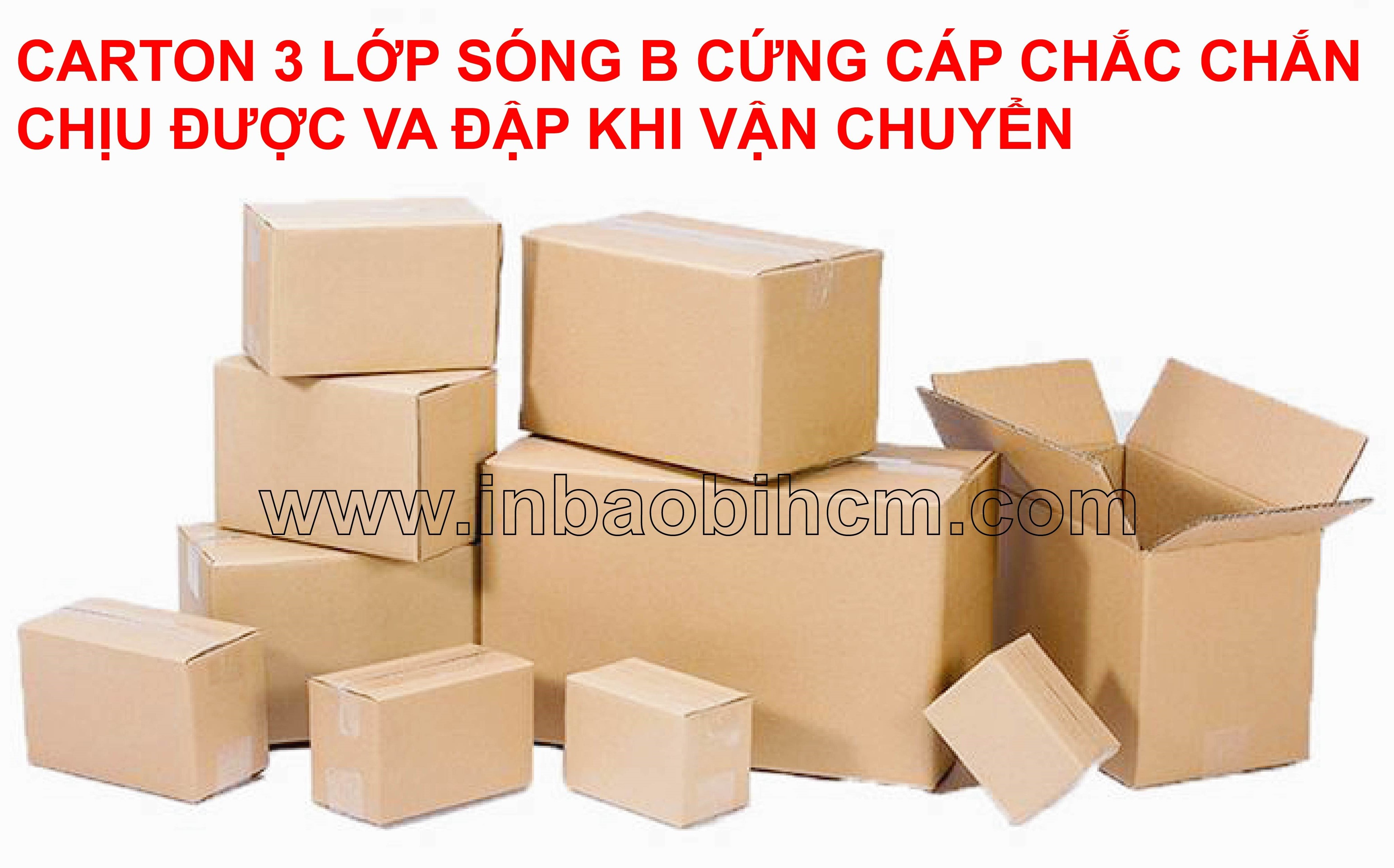 [HCM]100 Hộp Carton đóng hàng COD 16x6x6 cm (InbaobiHCM - Thùng giấy - Hộp giấy carton giá rẻ)