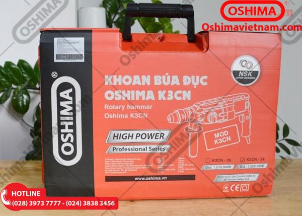 [HCM]Máy Khoan đục 3 chức năng OSHIMA K3CN28