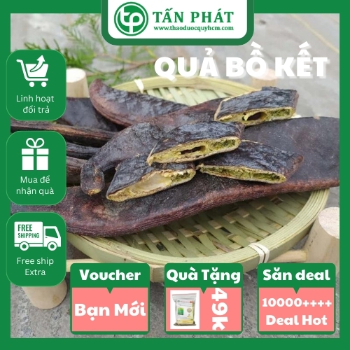 Trái bồ kết khô túi 500gram - Tấn Phát - Hàng công ty chất lượng cao