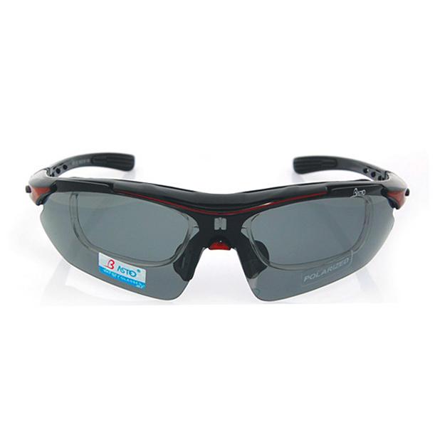 Basto BS102 - Kính râm cận thể thao (Đen đỏ)