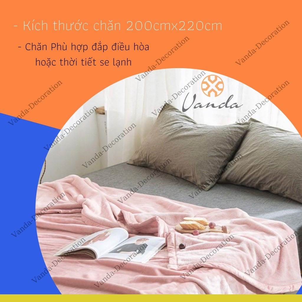 Chăn lông thỏ Muji - Blanket mỏng nhẹ siêu ấm