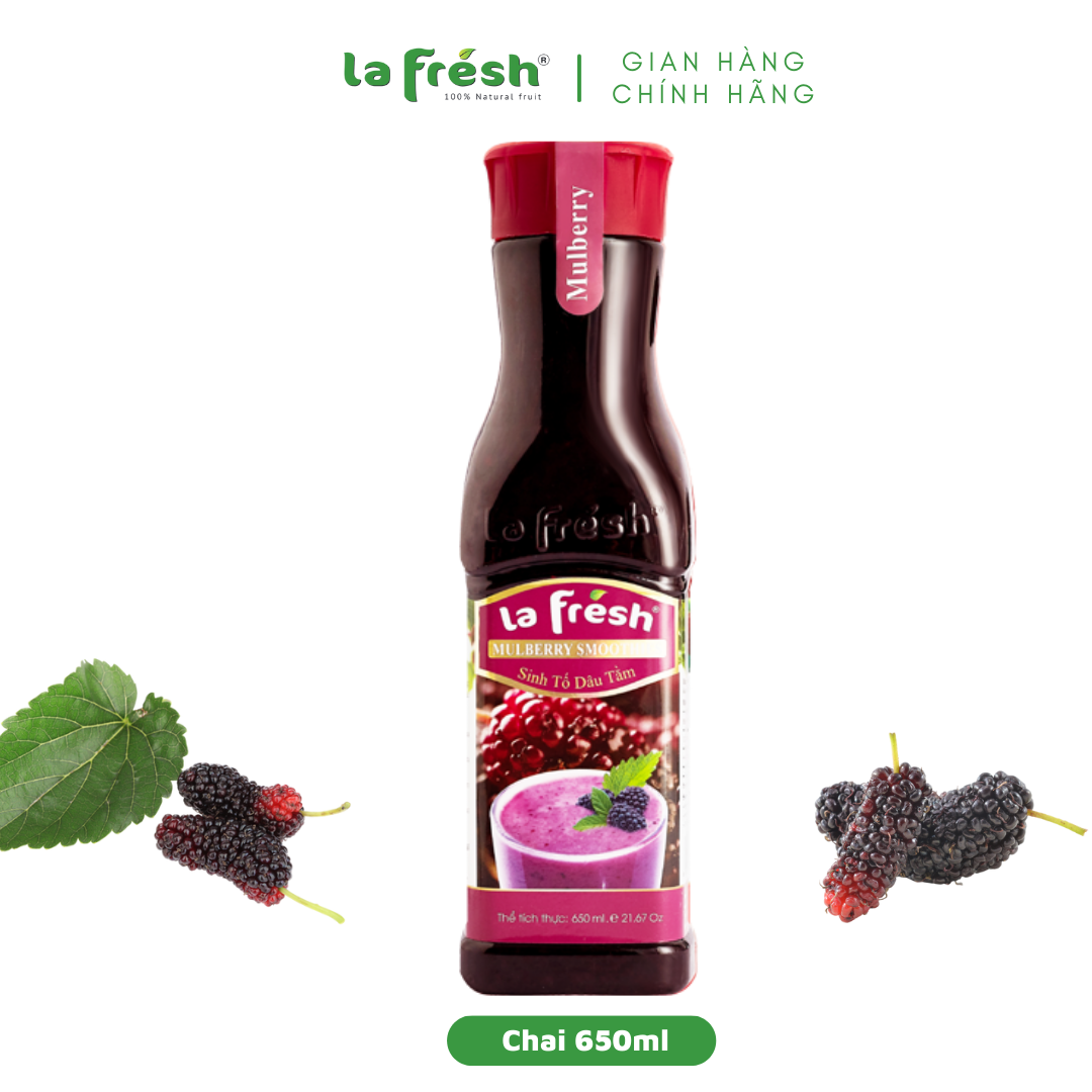 Sinh Tố Dâu Tằm Lafresh Đà Lạt Chai 650ml