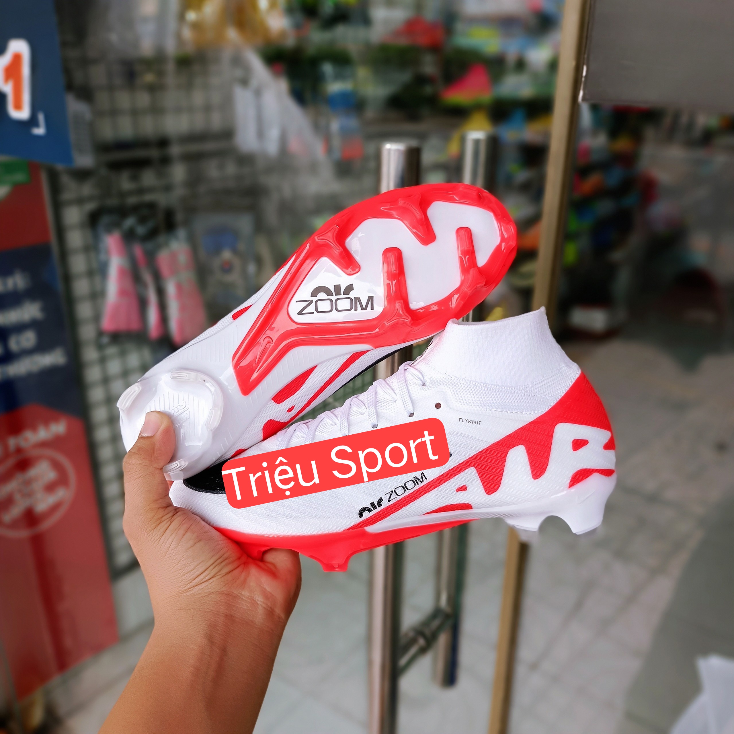 giày đá bóng mercurial superfly 9 elite fg ( tặng tất + hộp )