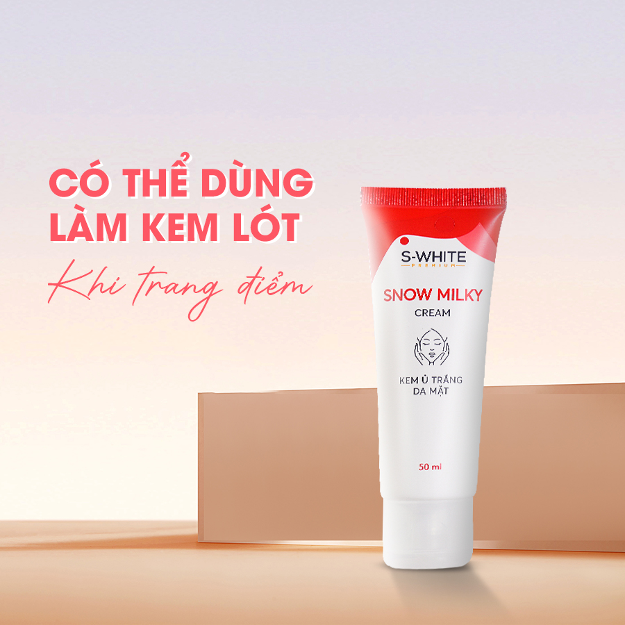 Kem ủ trắng da mặt S-White 50ml