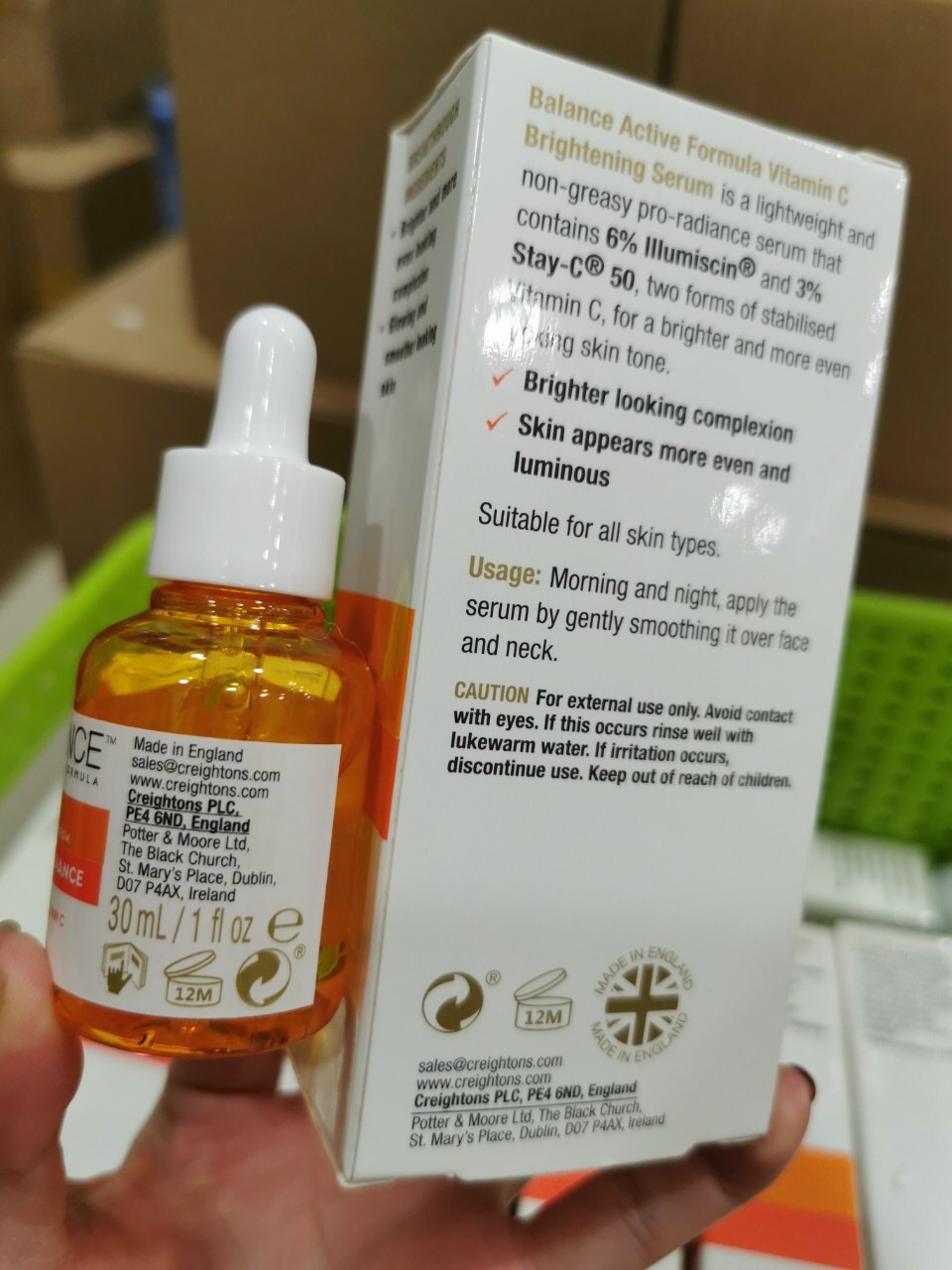 [HCM]Tinh chất Serum Làm Sáng Da mờ thâm sạm Vitamin C 30ml