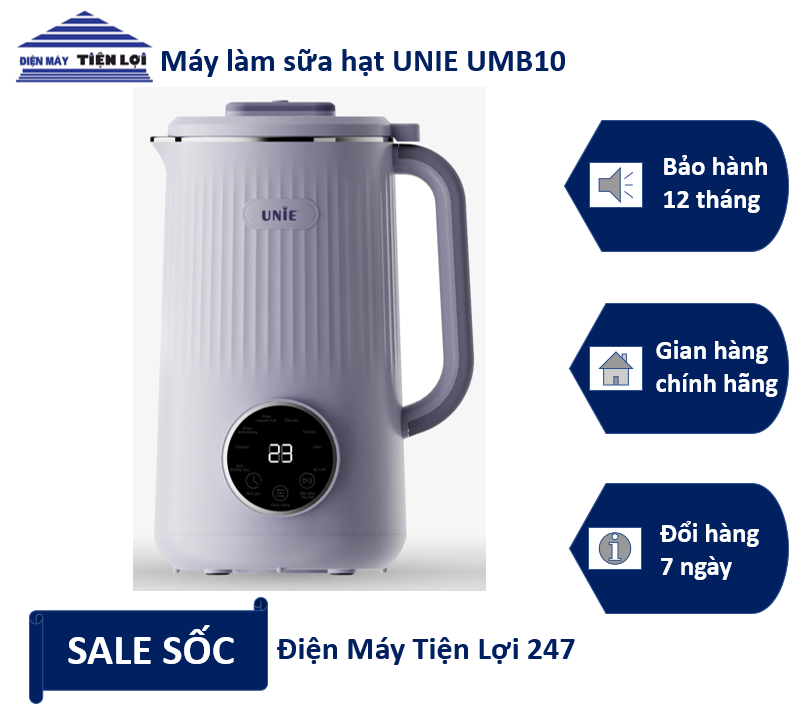 Máy làm sữa hạt unie umb10 - điện máy tiện lợi 247