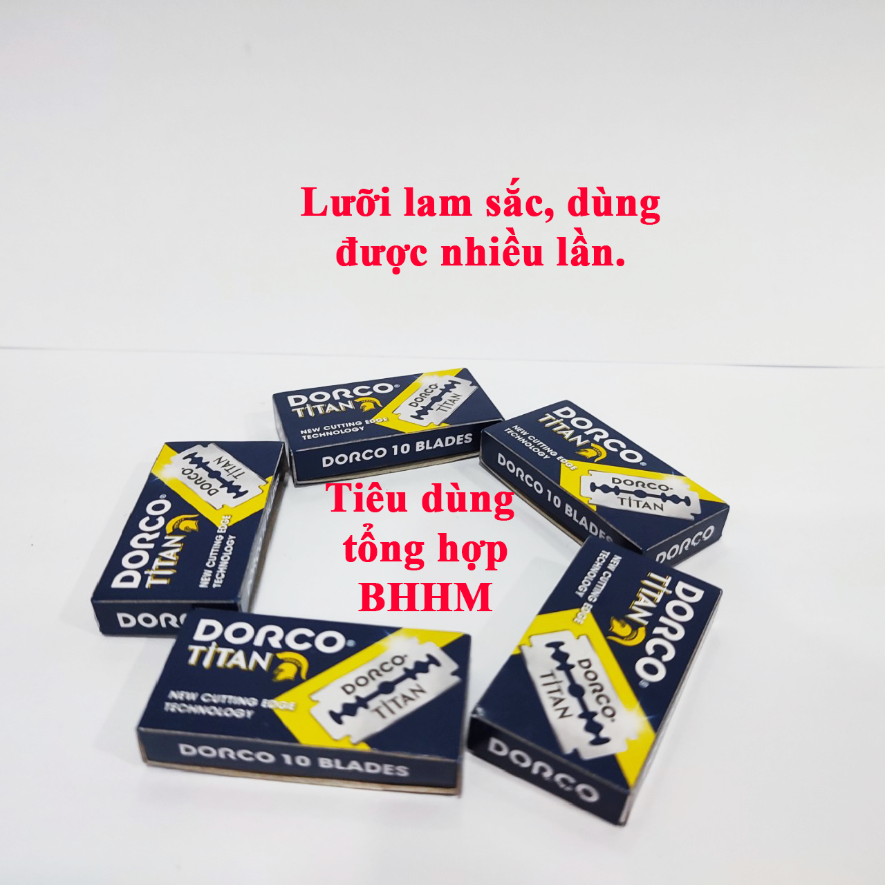 (Q8) 10 cái lưỡi lam (dao lam) DORCO.