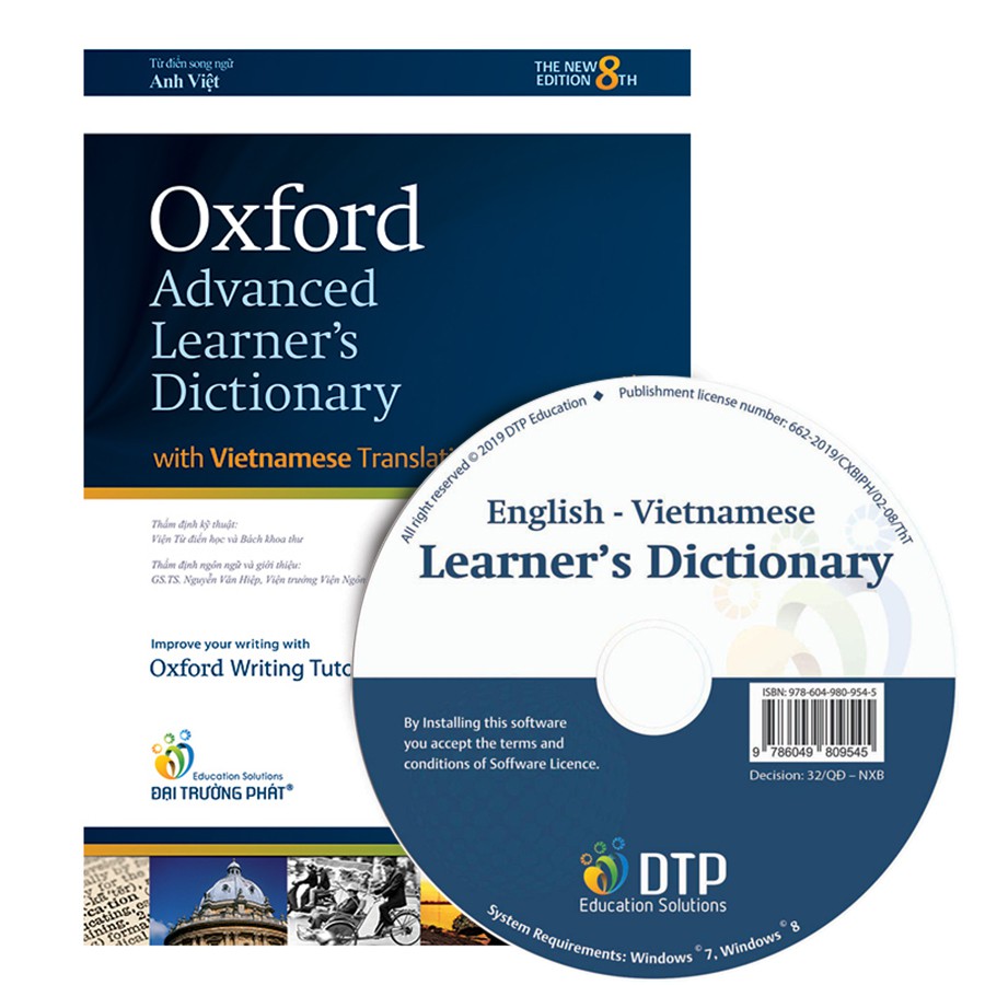 Từ Điển: Oxford Advanced Learner'S Dictionary 8Th Edition (With Vietnamese Translation + Cd - Rom (Hardback - Bìa Cứng)