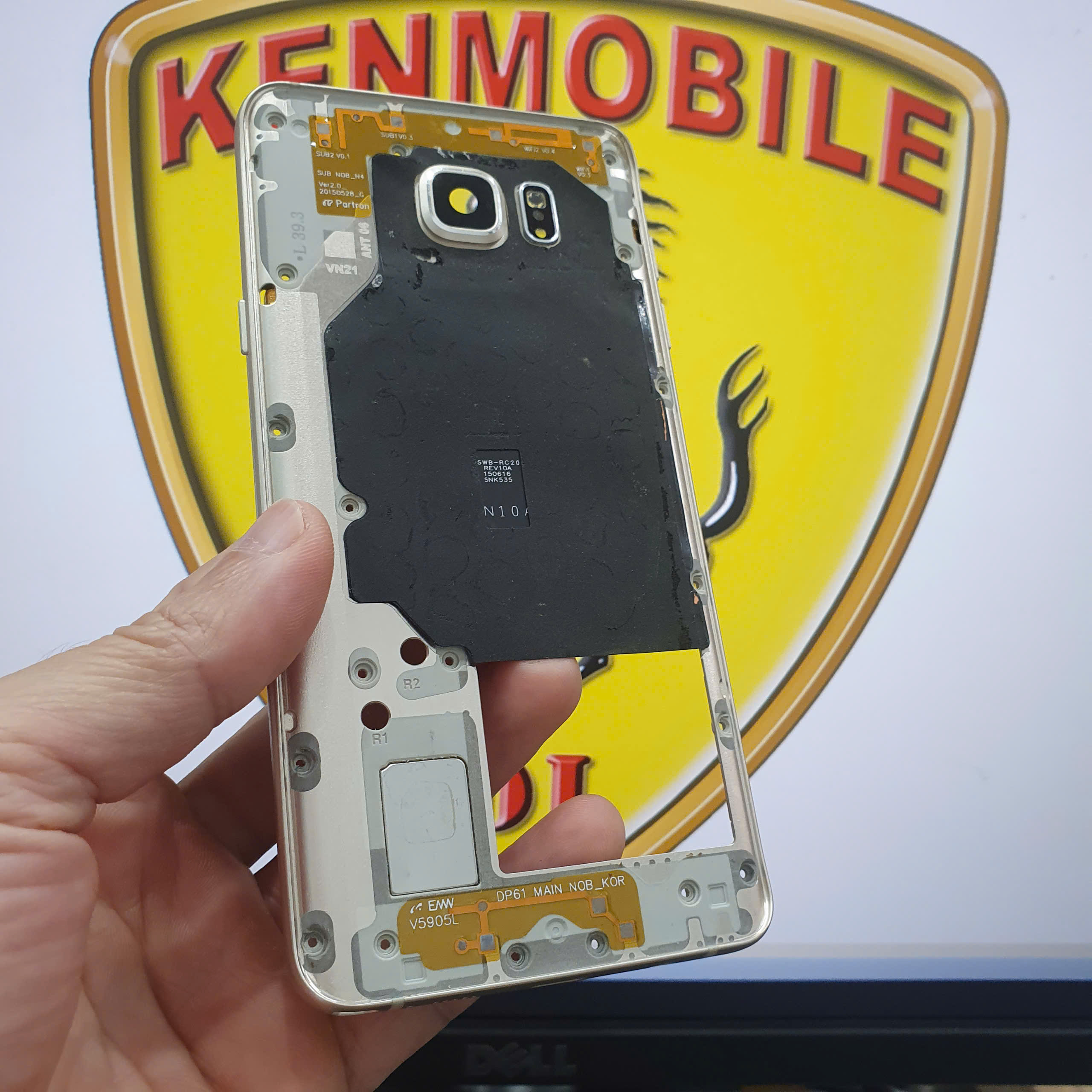 Back Cover (Free Glue) - Zin Border Compatible with Ss Note 5, Type 1