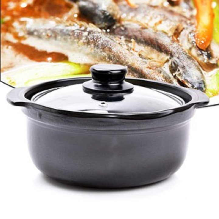 [HCM][GIÁ SỈ] Nồi đất tràng thạch kho thịt cá 2.5 lít nắp kiếng lòng sâu