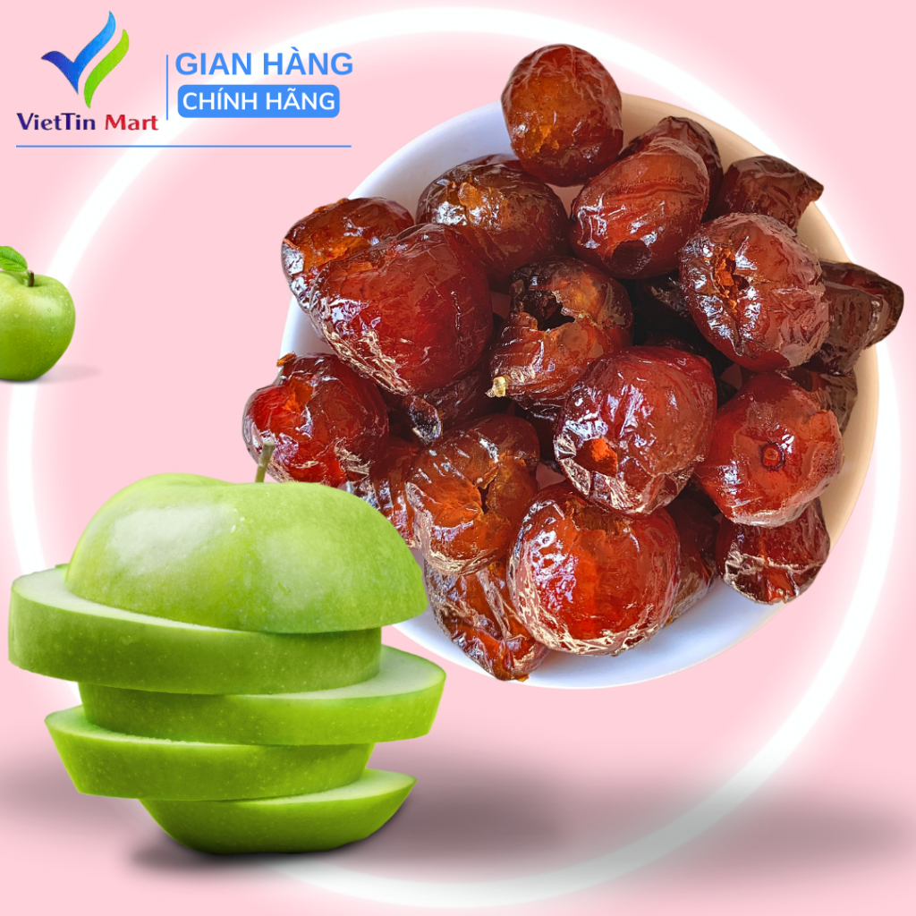 500g Mứt táo sấy dẻo Viettin Mart
