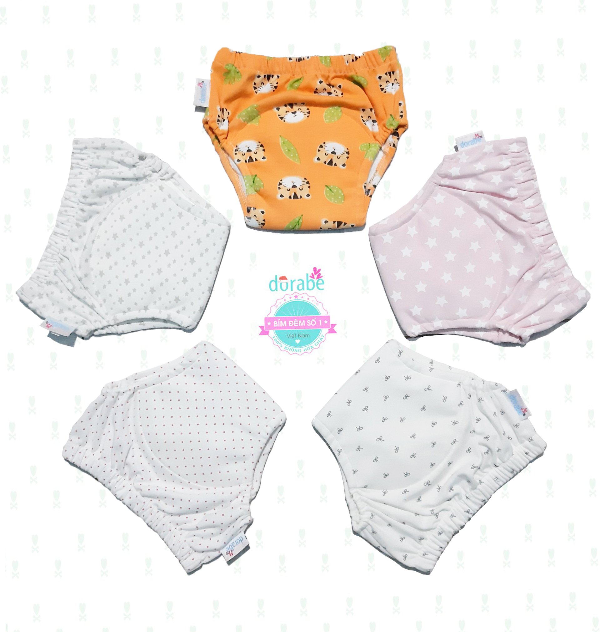 COMBO 5 QUẦN BỎ BỈM DORABE SIZE 2