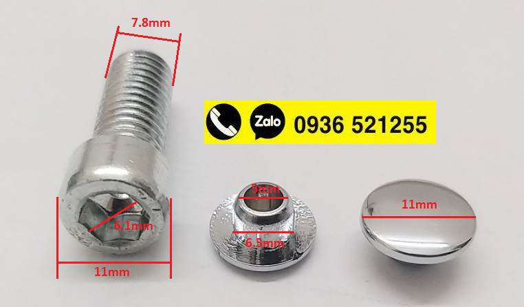 Nắp chụp ốc ghi đông tay lái Suzuki EN150 125 GZ150 125 HJ125 VIRAGO 250, 125 CB400 HORNET .... Tương thích cho tất cả các dòng xe Hàng chính hãng Suzuki ( Giá 1 cái )