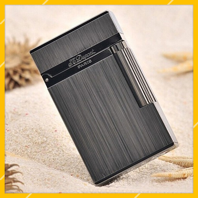 Vỏ Hộp Quẹt Bật Lửa Dupont Gas Đá D24D Họa Tiết Xước Mịn Độc Lạ - Dùng Gas Đá Cao Cấp   (KHÔNG GAS, KHÔNG XĂNG)