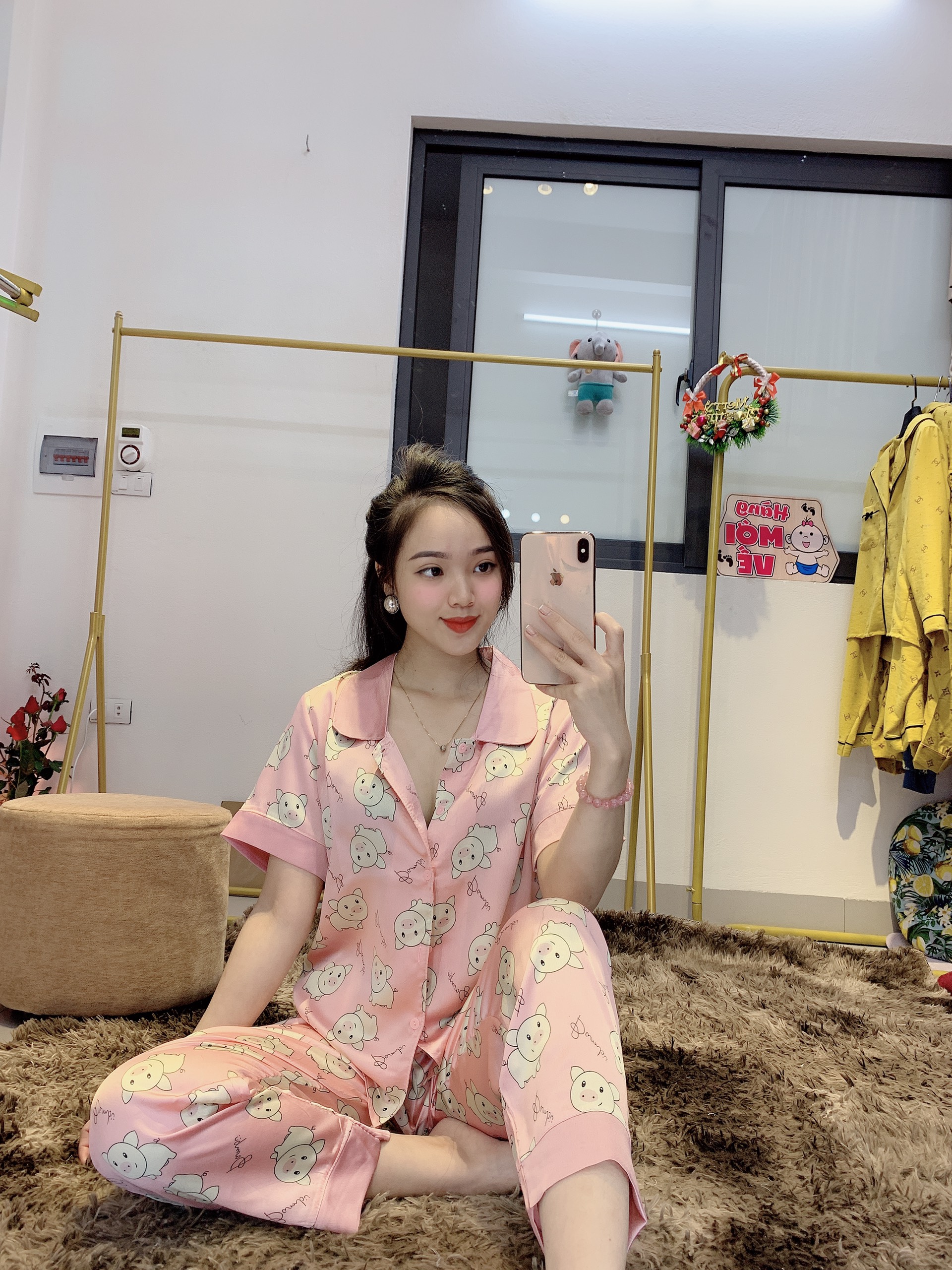Bộ pijama Lụa Jume Tay Ngắn Quần Dài