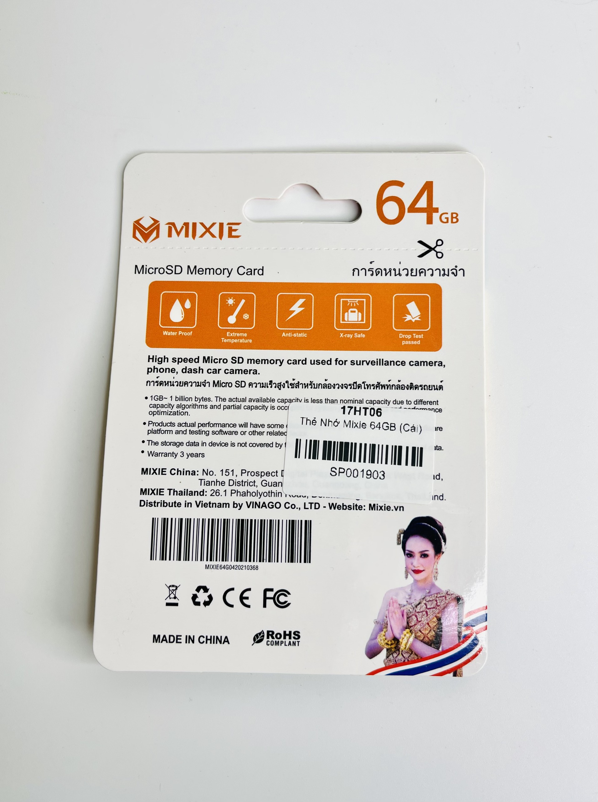 Thẻ Nhớ Mixie 64GB - SP001903