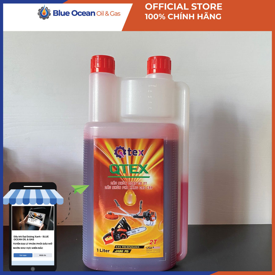 Dầu nhờn động cơ 2 thì QTEX 2T FD 1L