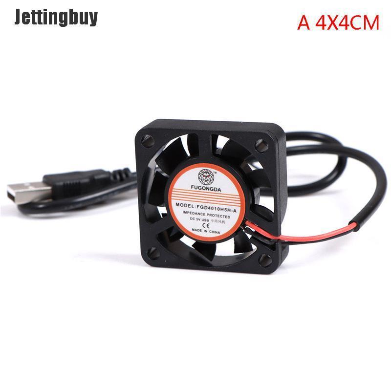 Jettingbuy DC 5V USB Brushless Sleeve Bearing Fen Computer PC Silent Cooler Cooling Fan Lot