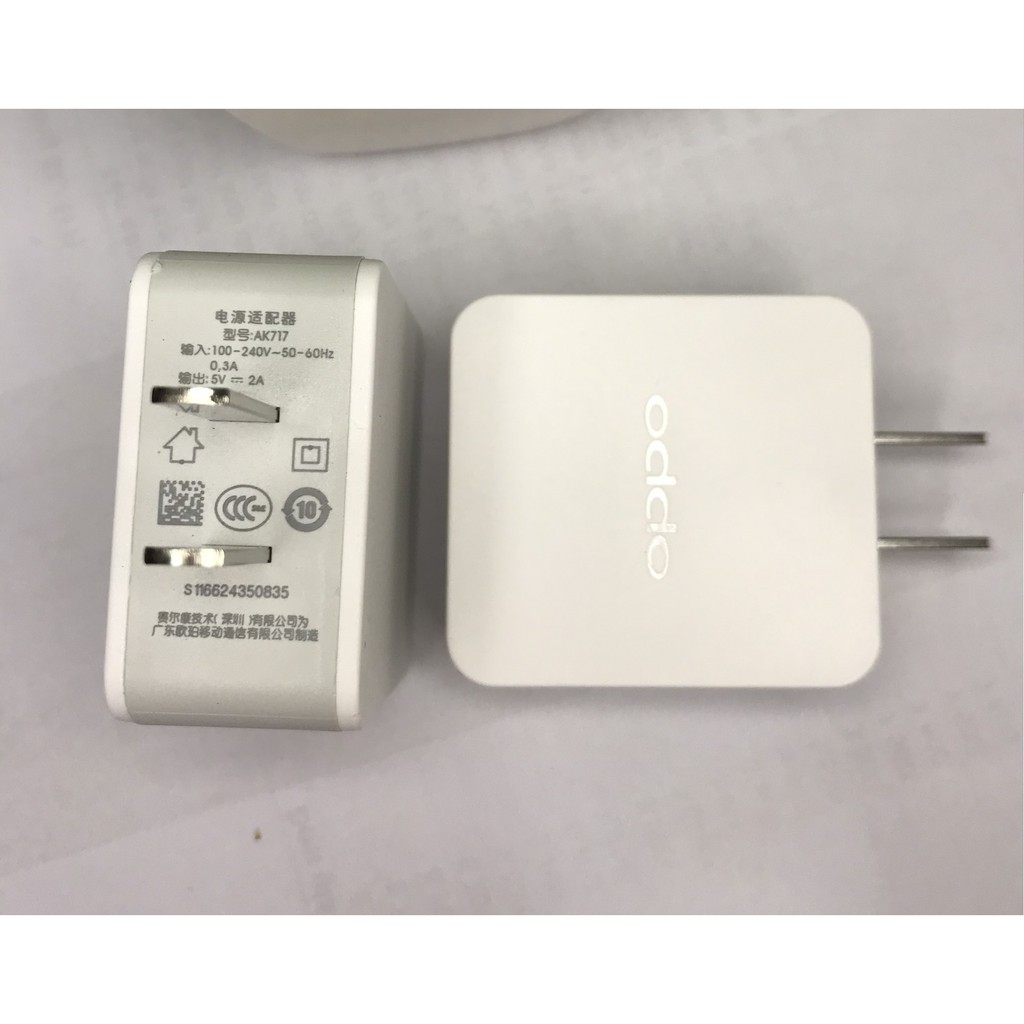 Củ Sạc OPPO Ak-717 5V-2A.(Chính Hãng)