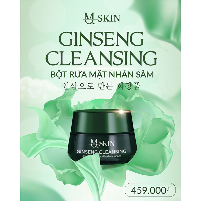 [MQSKIN ] BỘT SỮA RỬA MẶT NHÂN SÂM MQ SKIN 100GR