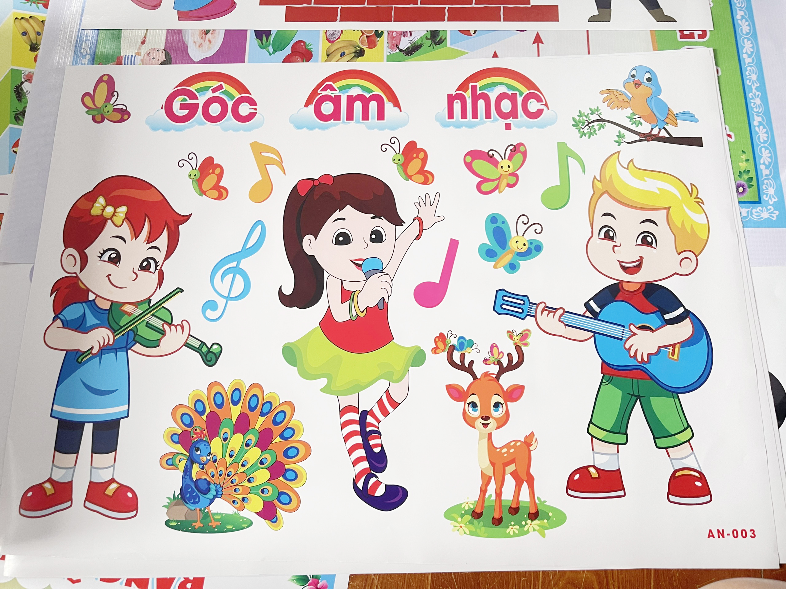Decal Mầm Non - GÓC ÂM NHẠC AN-003
