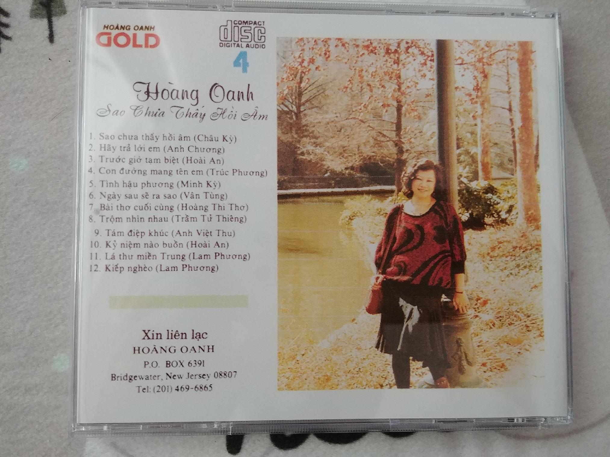 Cd hoàng oanh gold 4 sao chưa thấy hồi âm 1960-1975