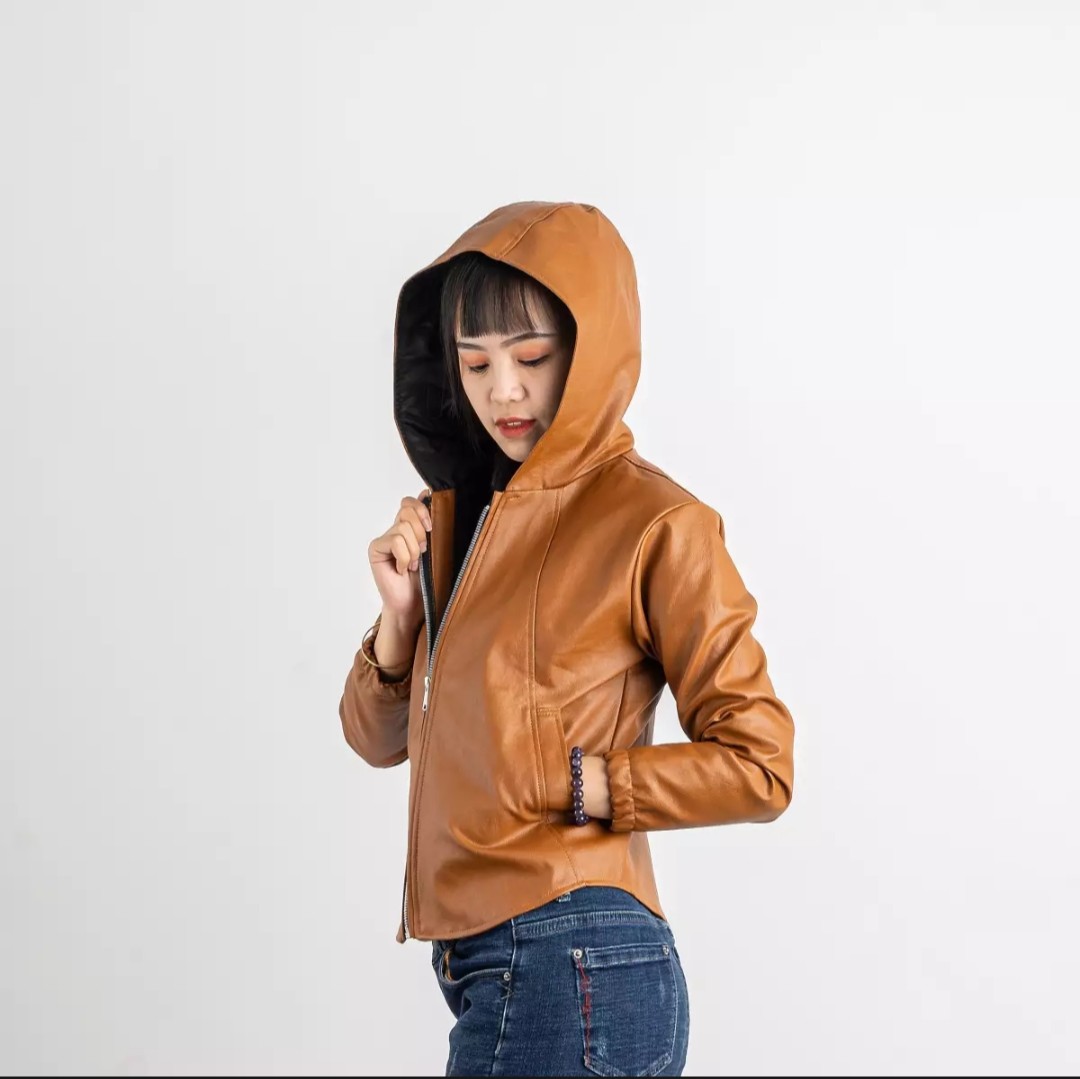 Áo Khoác Da Nữ Thái Cao Cấp( BẢO HÀNH 2 NĂM)
