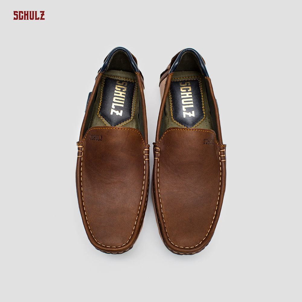 Giày Da Loafer Phối Vải Schulz L1-III19NAUNHAT