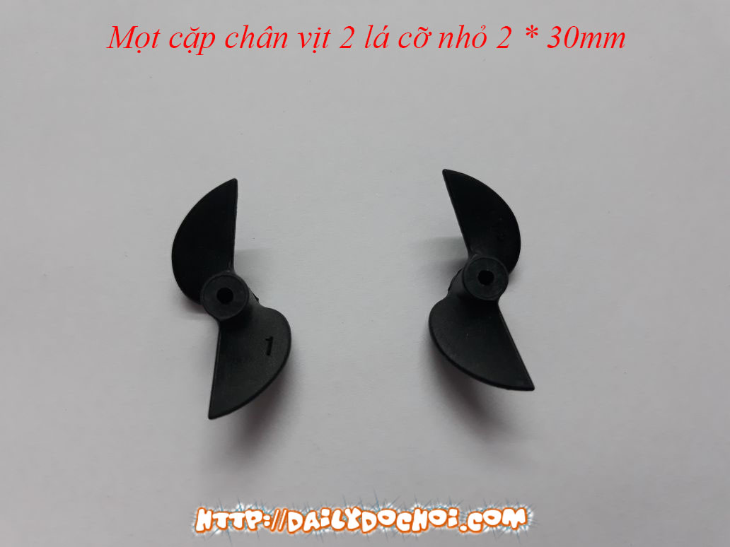 Cặp chân vịt 2 lá kích thước 2 * 30mm thuận nghịch