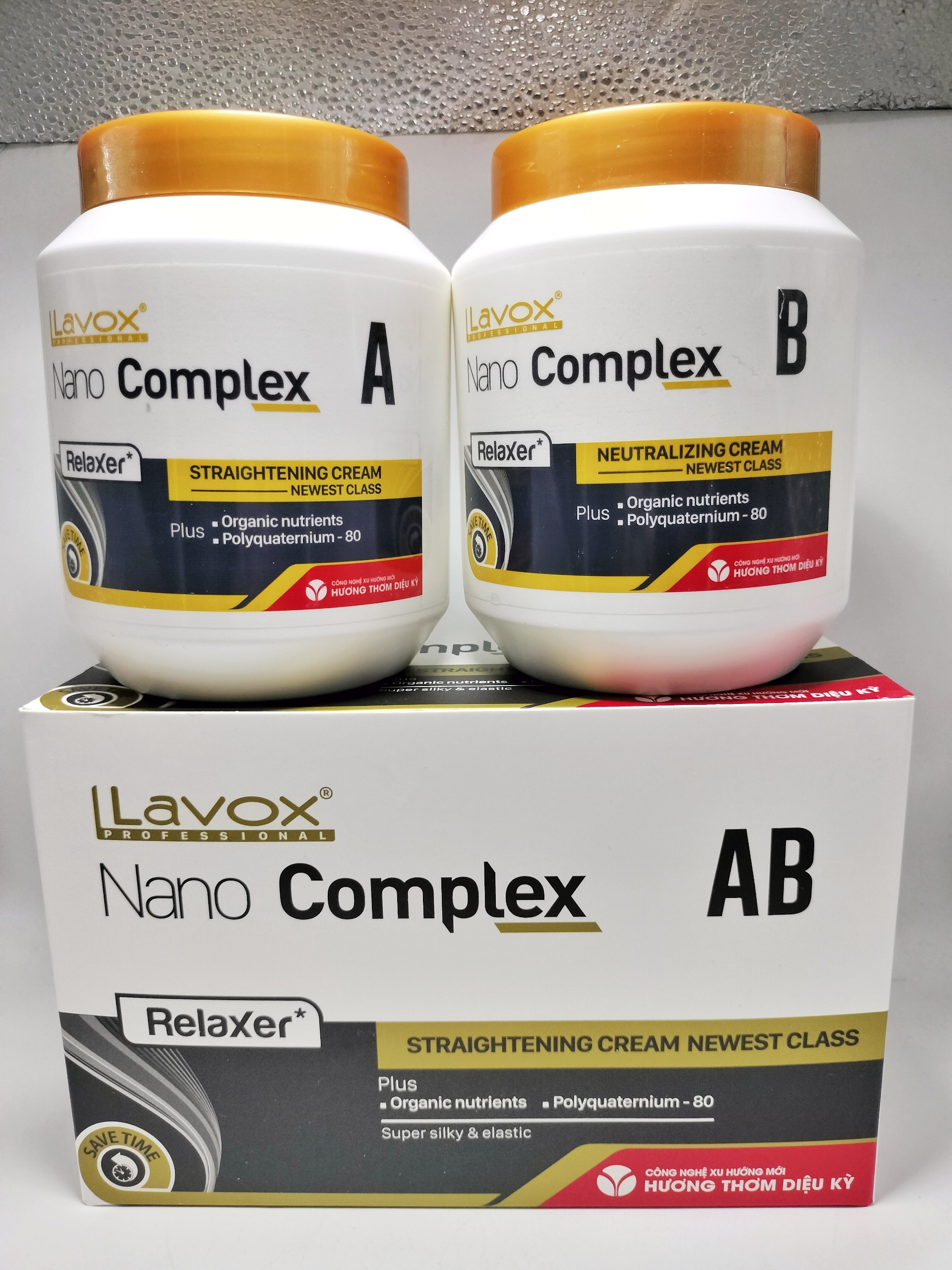 Kem duỗi tóc cao cấp nano complex hương thơm diệu kỳ 1000ml x2