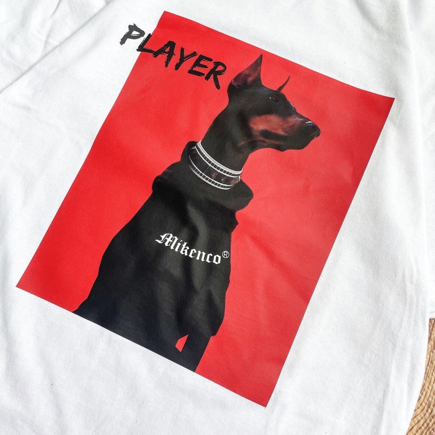 Áo phông tay lỡ Mikenco chó Play.er siêu hot