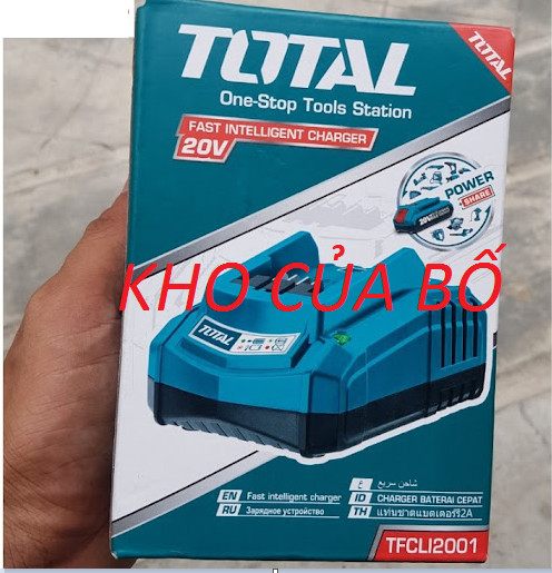Combo 1 pin 4ah 1 sạc total tfbli2001 tfcli2001 20v