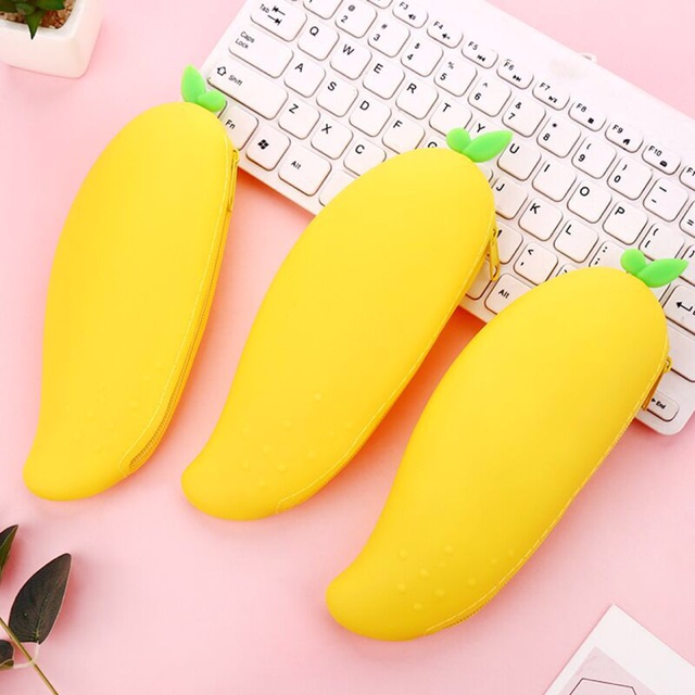 [HCM]Bóp Viết Silicon - Hình Trái Xoài Xanh