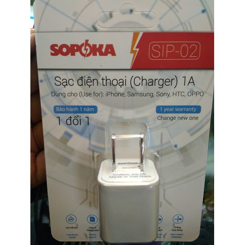 củ sạc điện thoại sopoka Việt Nam