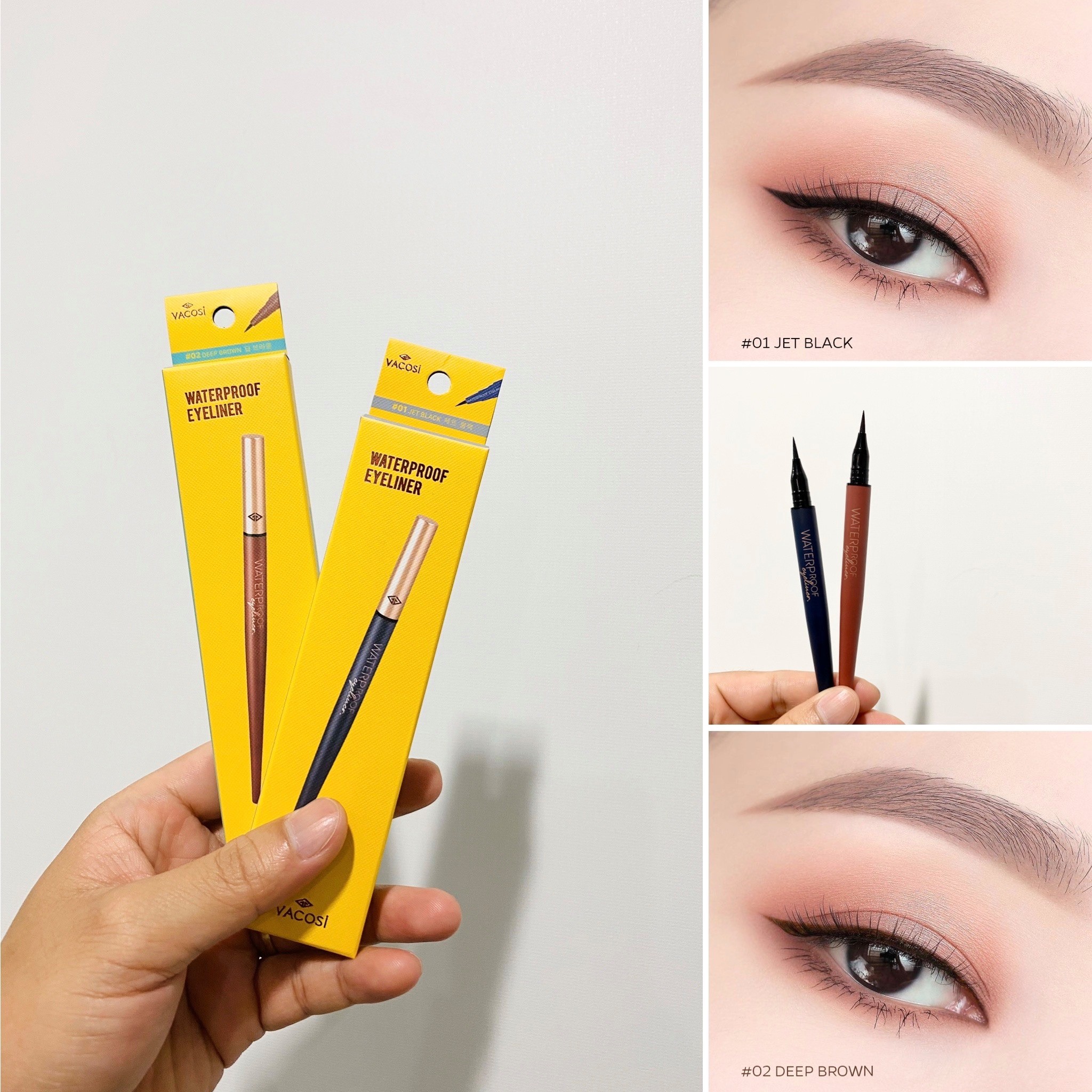 Kẻ mắt nước Vacosi Waterproof Eyeliner Pen 5ml VM24
