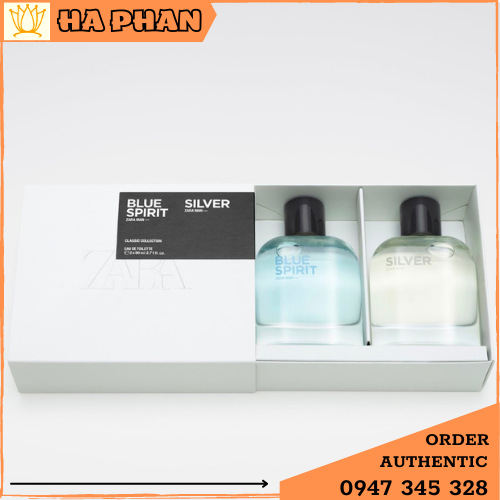 Set nước hoa nam ZARA Man Blue Spirit, Man Silver Fullbox