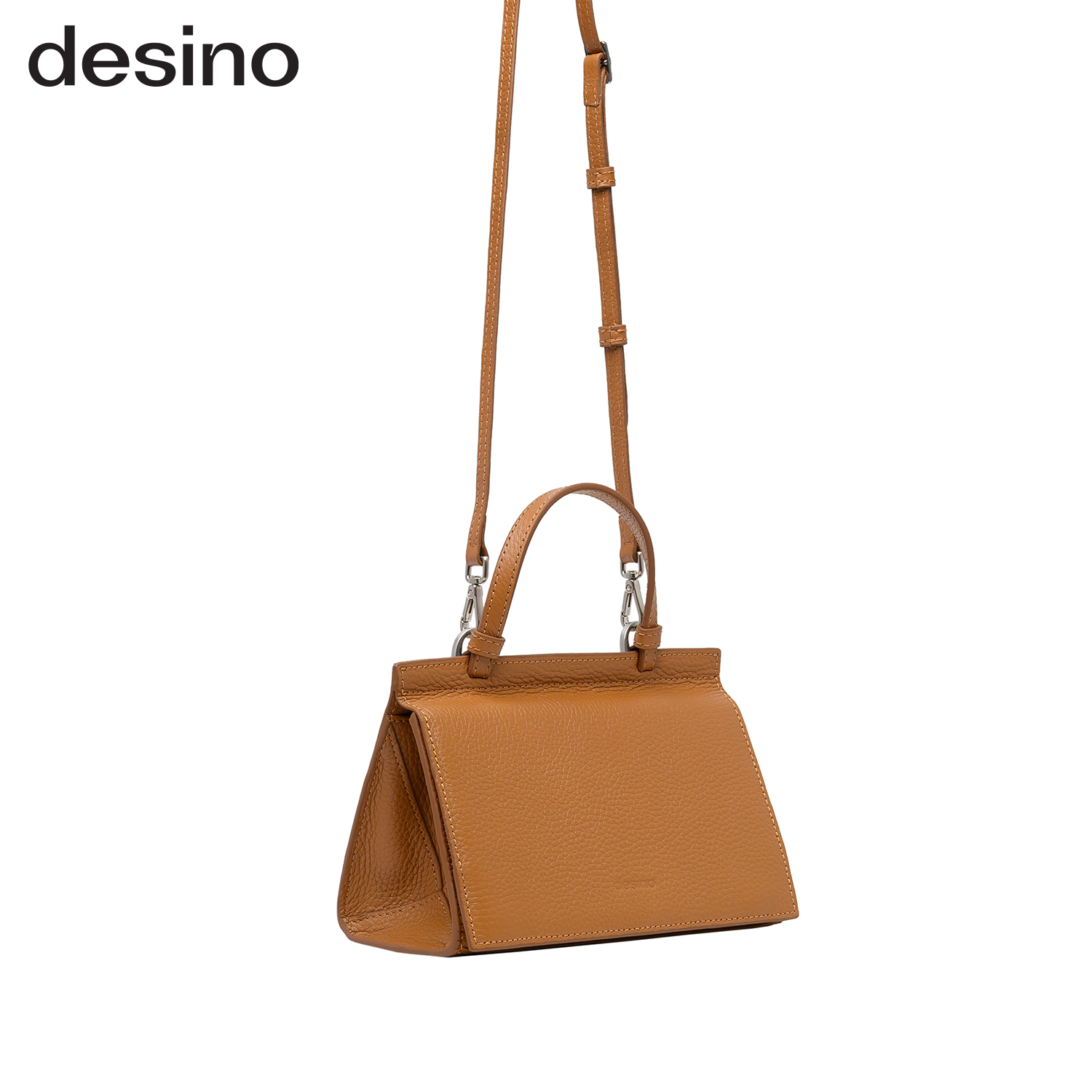 Túi Xách Desino Triangle Box Chất Liệu Da Bò