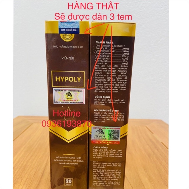 VIÊN SỦI HYPOLY 👍❤️ HYPOLY HỖ TRỢ ĐƯỜNG HUYẾT
