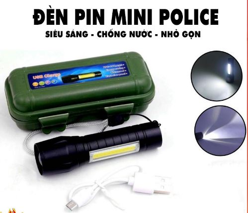 Đèn pin mini 3 chế độ siêu sáng
