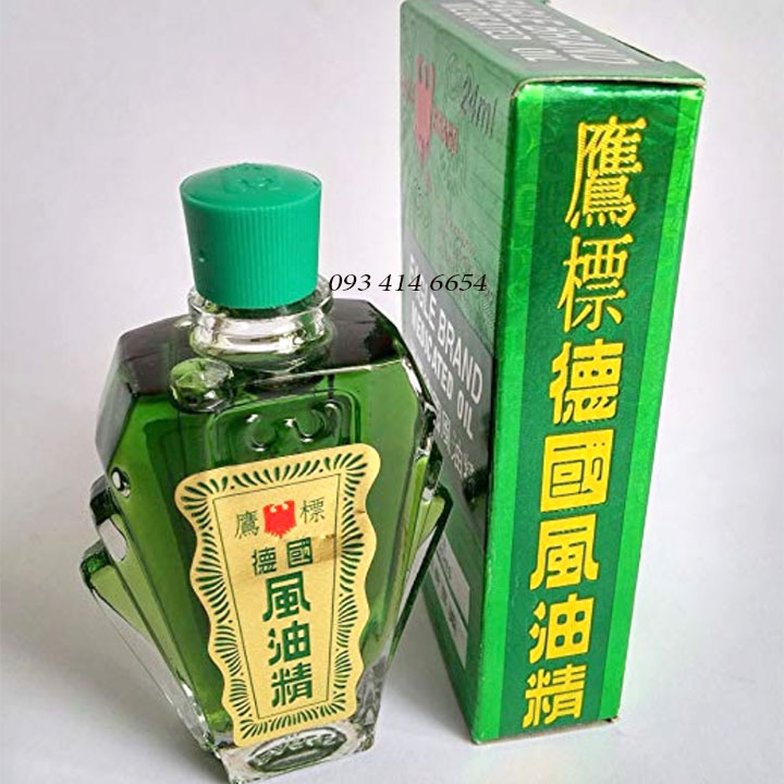 [Date 2026- mẫu mới]-Dầu Xanh Con Ó 2 Nắp Của Mỹ 24ML