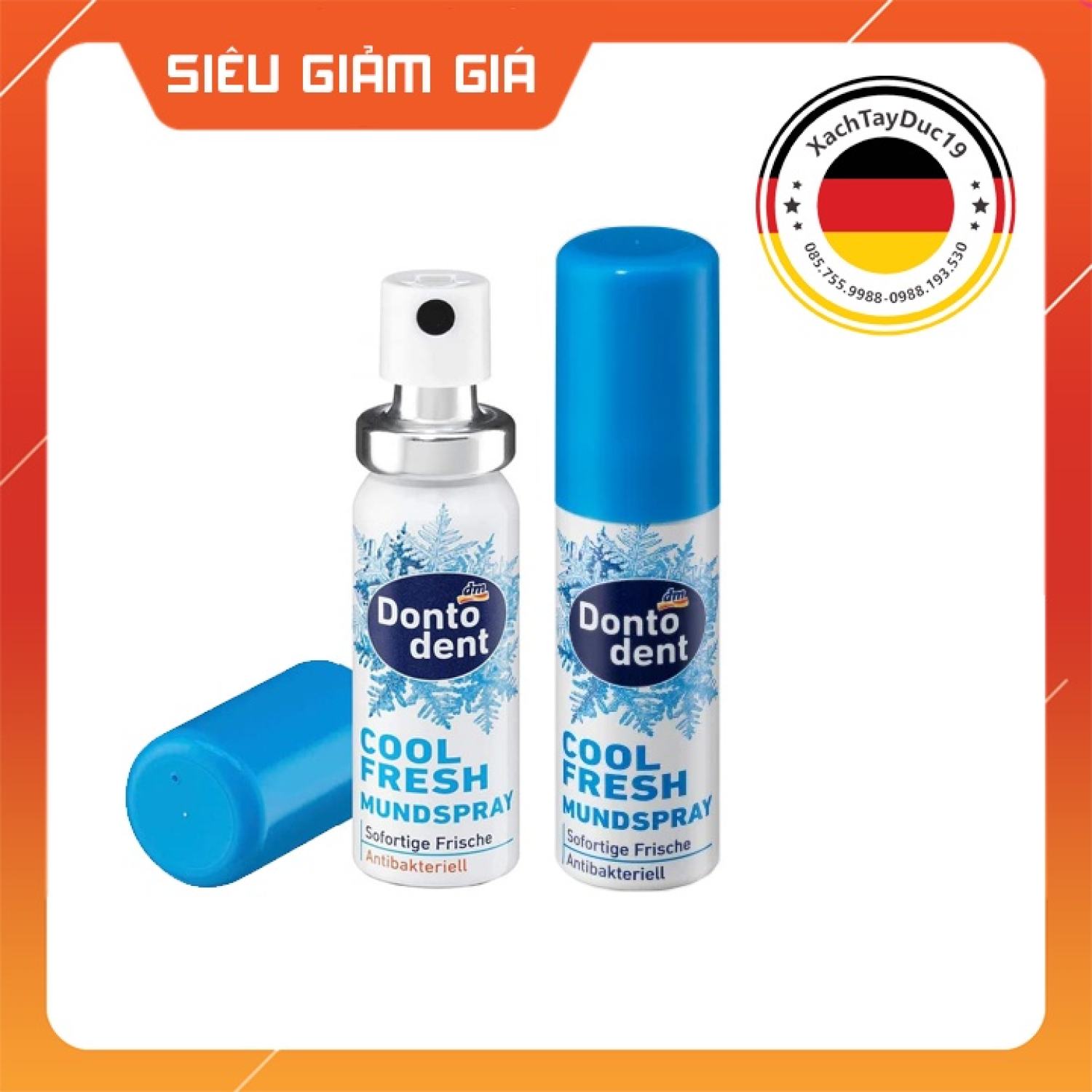 Xịt Thơm Miệng, Kháng Khuẩn Dontodent Cool Fresh 15ml của Đức