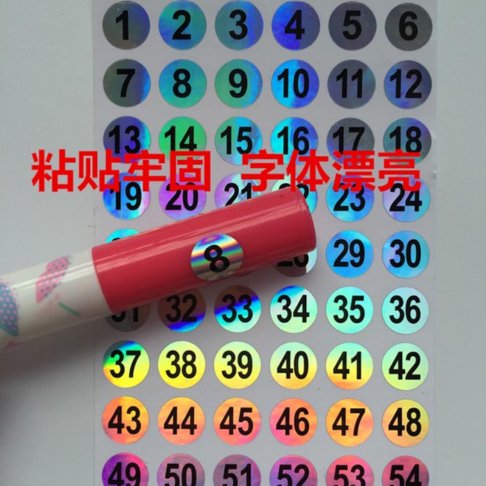 Tem số dán chai sơn từ 1-120 - số dán phân loại màu sơn